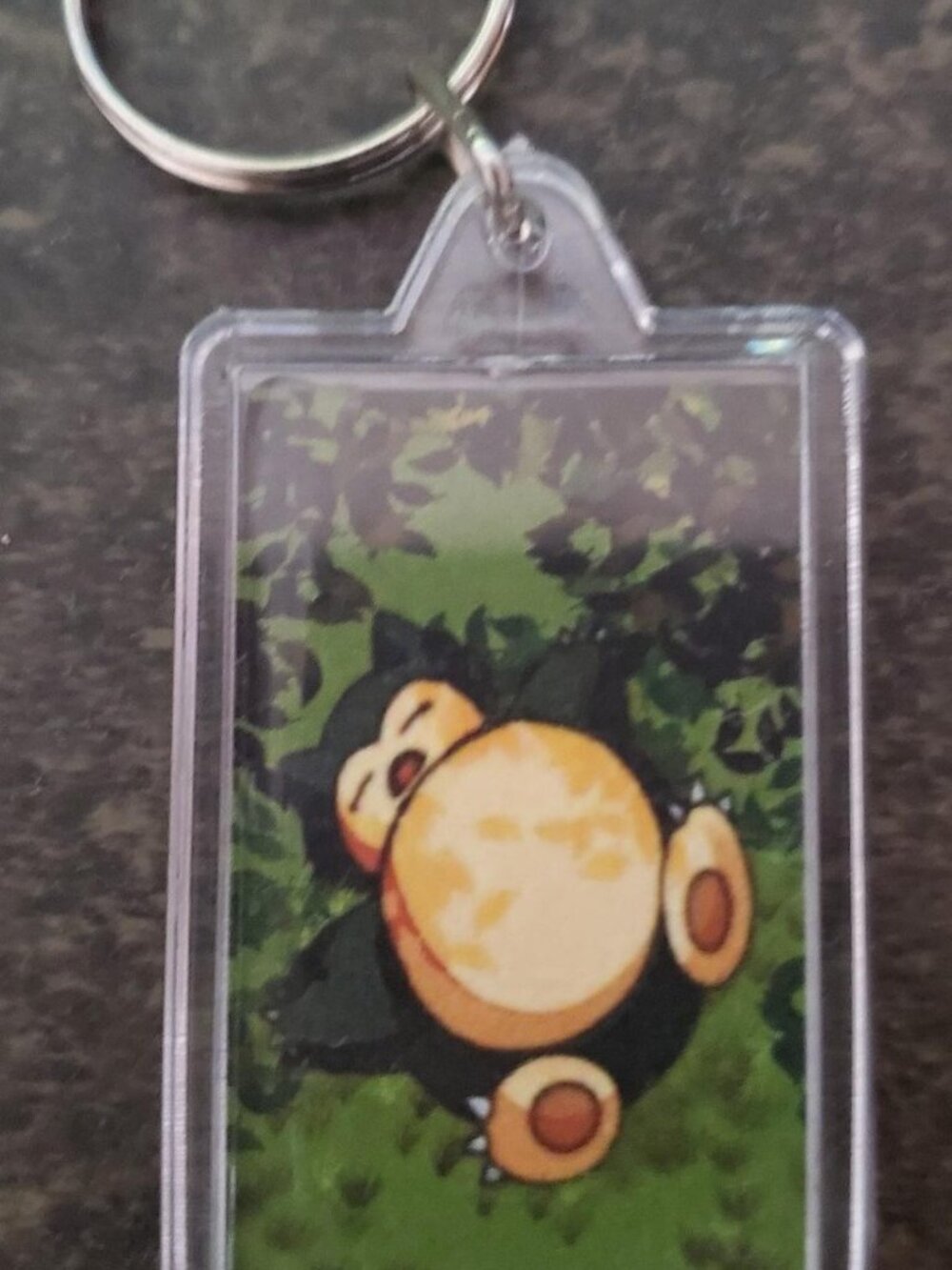 Pokemon Vintage Style Snorlax Picture Frame Keychain
